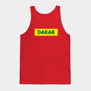 DAKAR - J'aime ma ville I love my town Tank Top